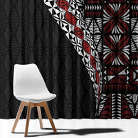 Tonga Ngatu Art Tattoo Polynesian Window Curtain