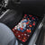 Hawaiian and Japanese Together Car Mats Hibiscus and Koi Fish Polynesian Pattern Colorful Style