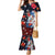 Hawaiian and Japanese Together Family Matching Mermaid Dress and Hawaiian Shirt Hibiscus and Koi Fish Polynesian Pattern Colorful Style