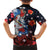 Hawaiian and Japanese Together Hawaiian Shirt Hibiscus and Koi Fish Polynesian Pattern Colorful Style