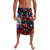 Hawaiian and Japanese Together Lavalava Hibiscus and Koi Fish Polynesian Pattern Colorful Style