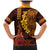 Hawaii Volcano Family Matching Mermaid Dress and Hawaiian Shirt Polynesian and Kakau Pattern