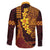 Hawaii Volcano Family Matching Mermaid Dress and Hawaiian Shirt Polynesian and Kakau Pattern