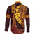 Hawaii Volcano Family Matching Puletasi and Hawaiian Shirt Polynesian and Kakau Pattern