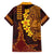 Hawaii Volcano Hawaiian Shirt Polynesian and Kakau Pattern