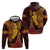 Hawaii Volcano Hoodie Polynesian and Kakau Pattern