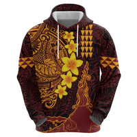 Hawaii Volcano Hoodie Polynesian and Kakau Pattern