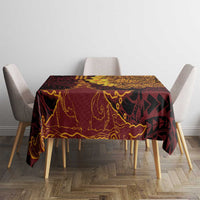 Hawaii Volcano Tablecloth Polynesian and Kakau Pattern