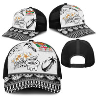 Fijian Traditional Culture Baseball Net Cap Tapa Tribal Tattoos - Polynesian Pride