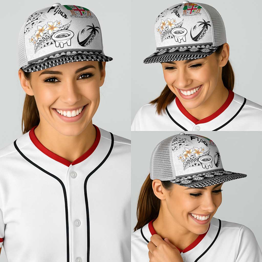 Fijian Traditional Culture Baseball Net Cap Tapa Tribal Tattoos - Polynesian Pride