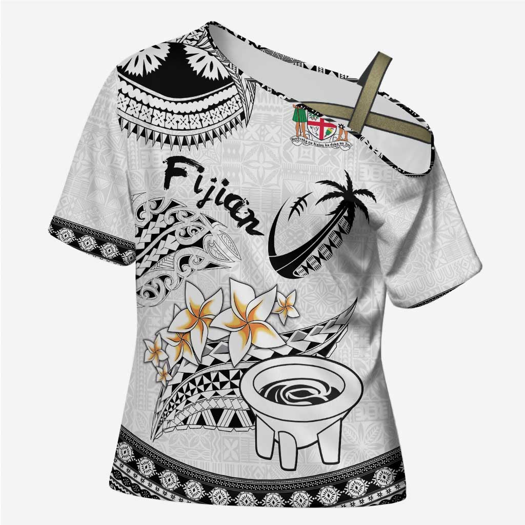 Fijian Traditional Culture Cross Shoulder Shirt Tapa Tribal Tattoos - Polynesian Pride