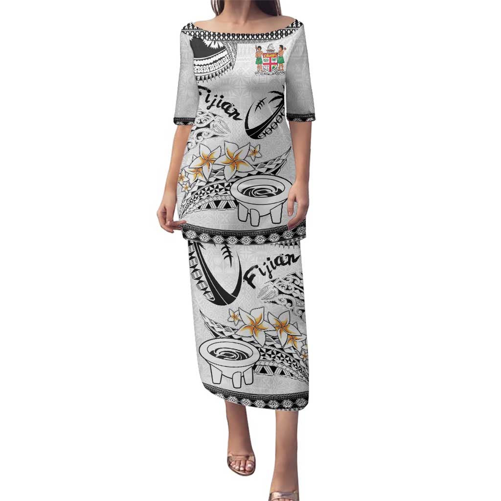 Fijian Traditional Culture Family Matching Puletasi and Hawaiian Shirt Tapa Tribal Tattoos - Polynesian Pride