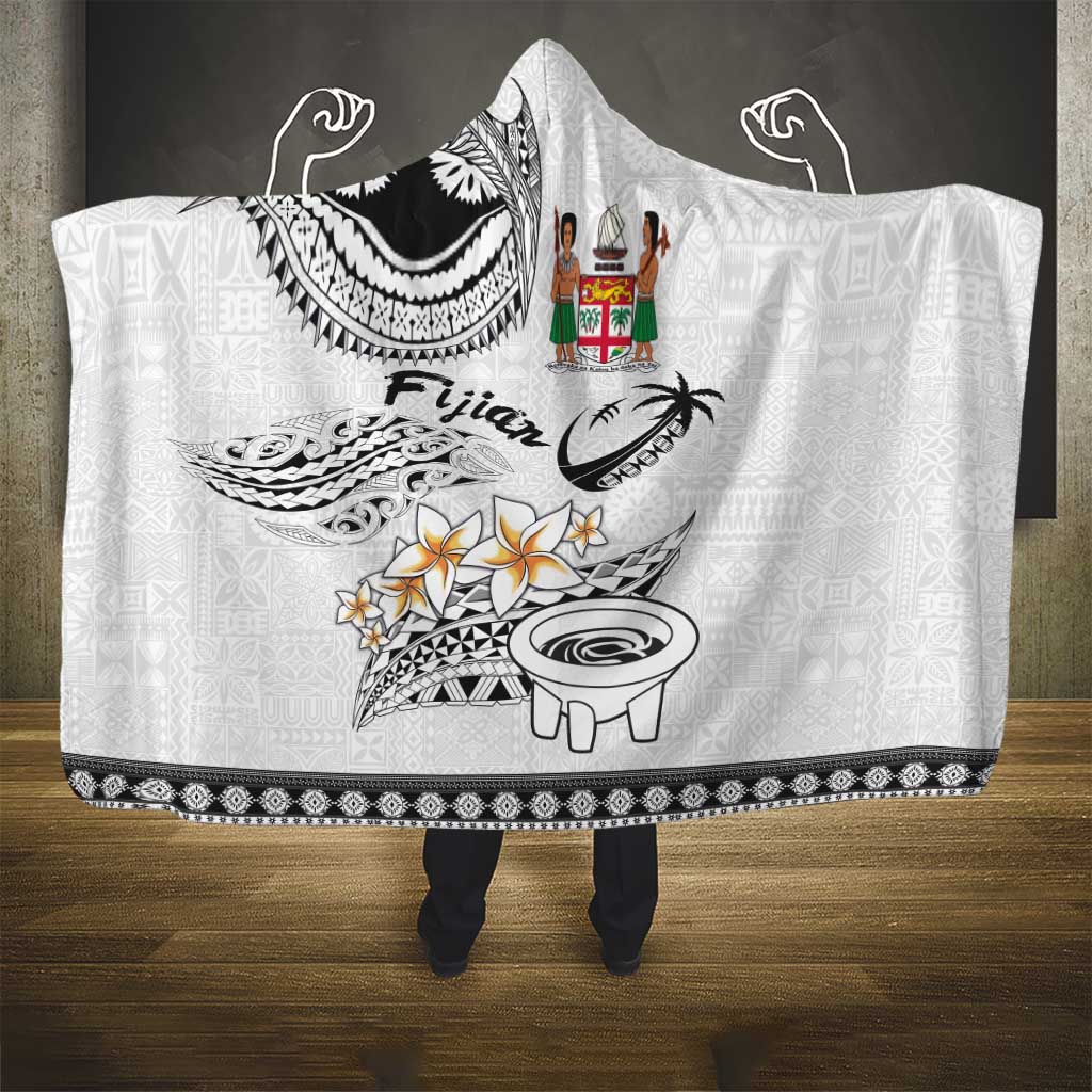 Fijian Traditional Culture Hooded Blanket Tapa Tribal Tattoos - Polynesian Pride