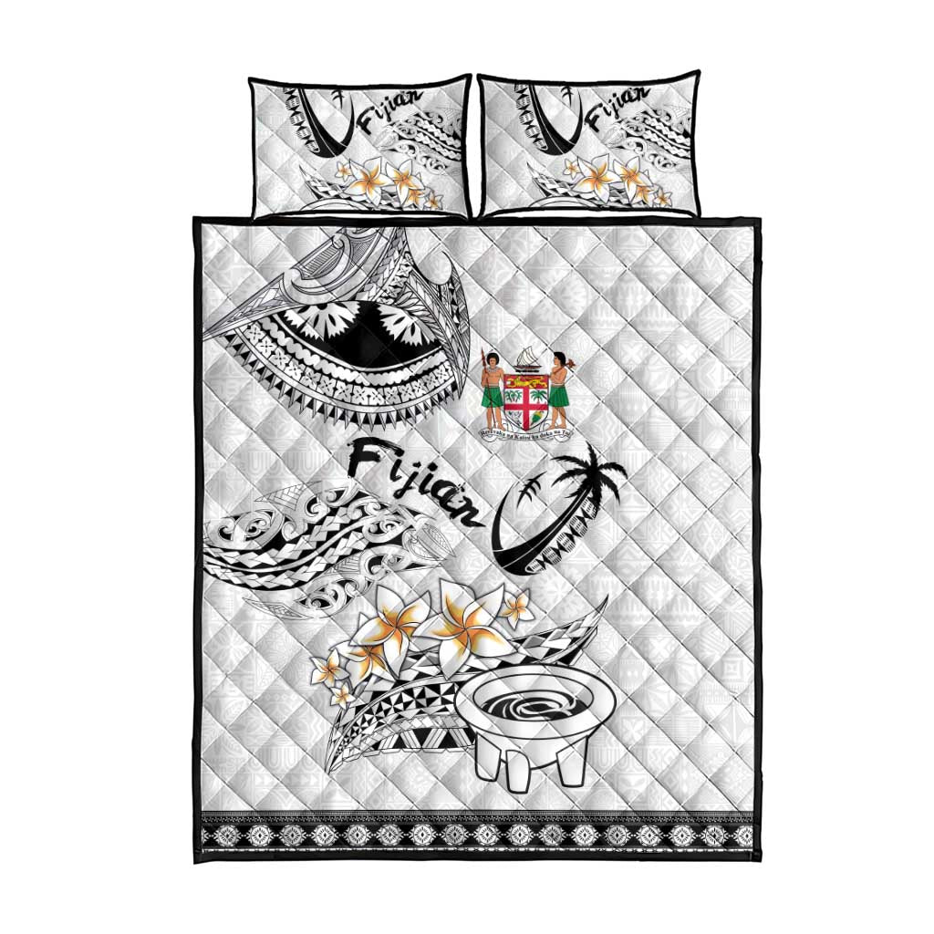 Fijian Traditional Culture Quilt Bed Set Tapa Tribal Tattoos - Polynesian Pride
