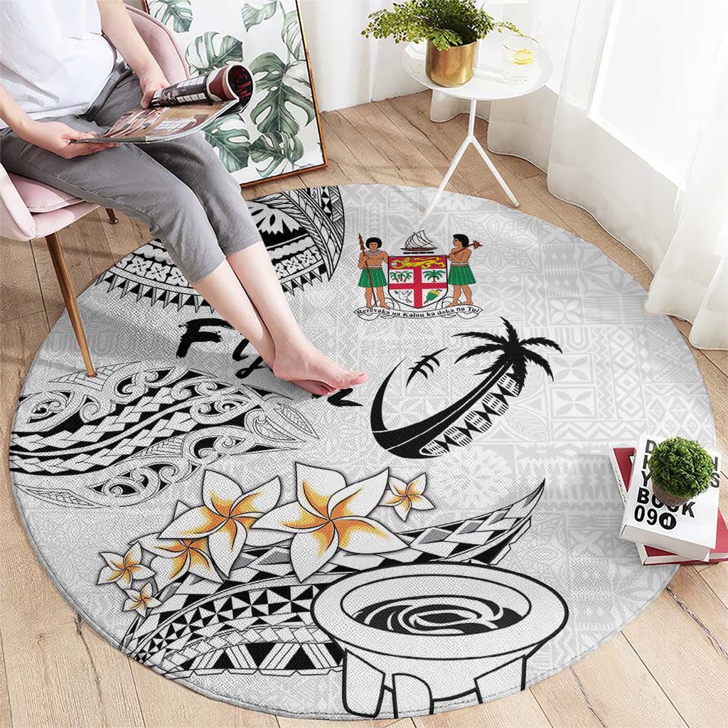 Fijian Traditional Culture Round Carpet Tapa Tribal Tattoos - Polynesian Pride