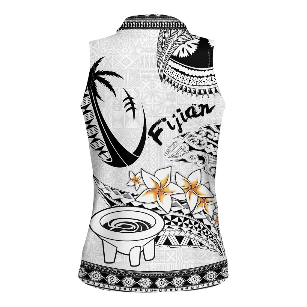 Fijian Traditional Culture Women Sleeveless Polo Shirt Tapa Tribal Tattoos - Polynesian Pride
