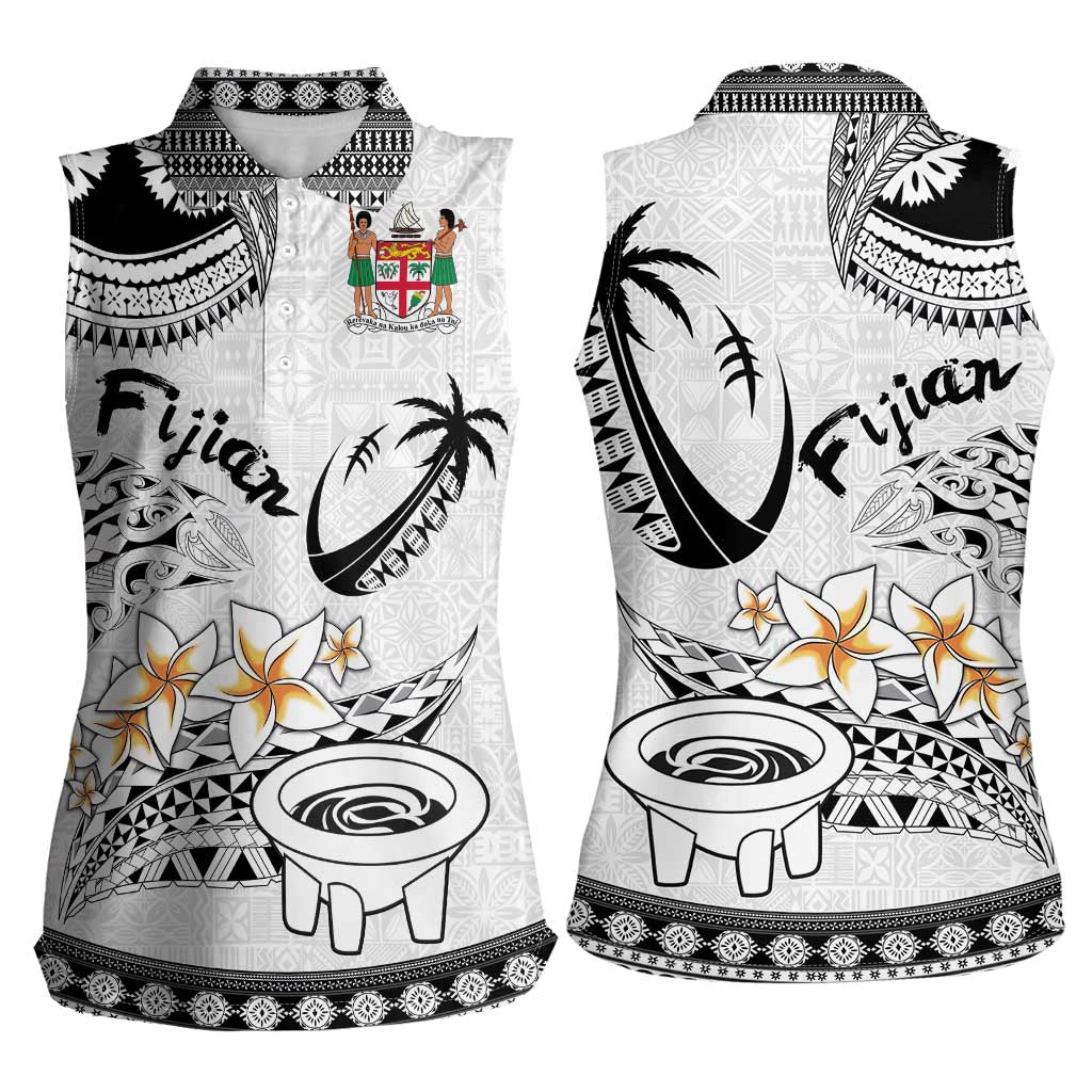Fijian Traditional Culture Women Sleeveless Polo Shirt Tapa Tribal Tattoos - Polynesian Pride