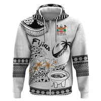 Fijian Traditional Culture Zip Hoodie Tapa Tribal Tattoos - Polynesian Pride