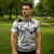 Fijian Traditional Culture Zipper Polo Shirt Tapa Tribal Tattoos - Polynesian Pride