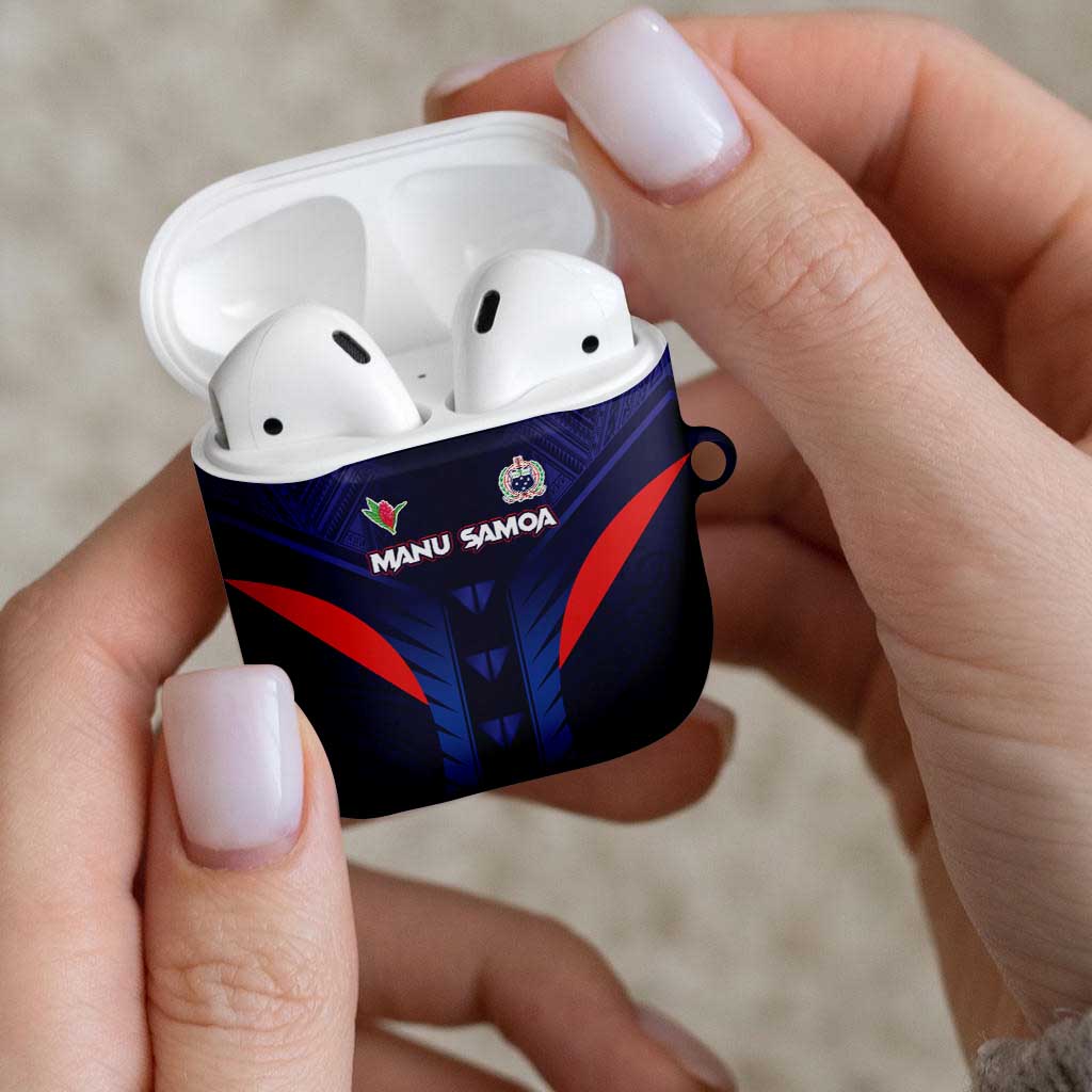 Rugby Samoa AirPods Case Siva Tau Spirit Sporty Vibes - Polynesian Pride