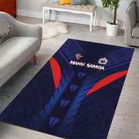 Rugby Samoa Area Rug Siva Tau Spirit Sporty Vibes - Polynesian Pride