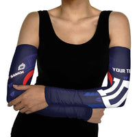 Custom Rugby Samoa Arm Sleeves Siva Tau Spirit Sporty Vibes - Polynesian Pride