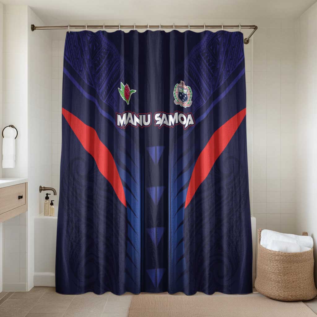 Rugby Samoa Bathroom Set Siva Tau Spirit Sporty Vibes - Polynesian Pride