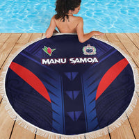 Rugby Samoa Beach Blanket Siva Tau Spirit Sporty Vibes - Polynesian Pride
