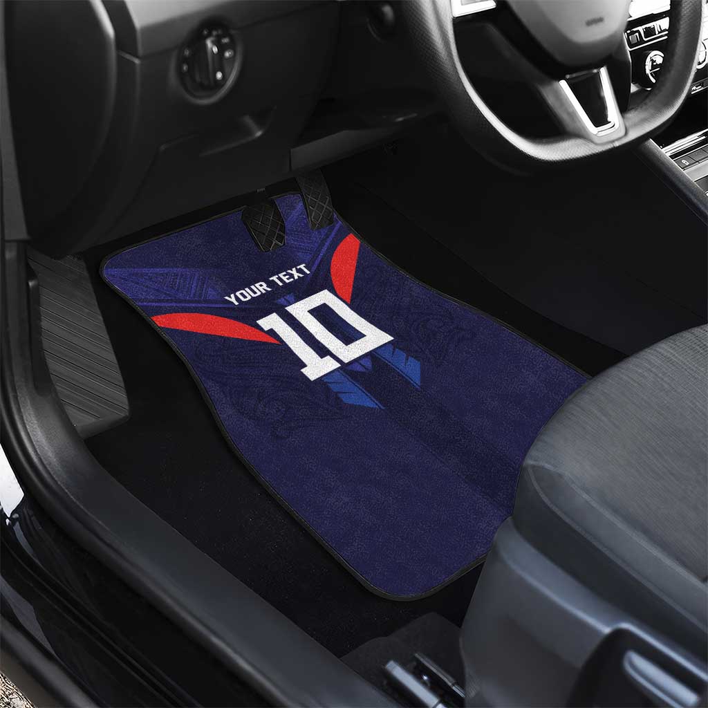 Rugby Samoa Car Mats Siva Tau Spirit Sporty Vibes - Polynesian Pride