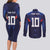 Custom Rugby Samoa Couples Matching Long Sleeve Bodycon Dress and Long Sleeve Button Shirt Siva Tau Spirit Sporty Vibes - Polynesian Pride