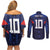 Custom Rugby Samoa Couples Matching Off Shoulder Short Dress and Long Sleeve Button Shirt Siva Tau Spirit Sporty Vibes - Polynesian Pride