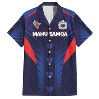 Custom Rugby Samoa Family Matching Off The Shoulder Long Sleeve Dress and Hawaiian Shirt Siva Tau Spirit Sporty Vibes - Polynesian Pride
