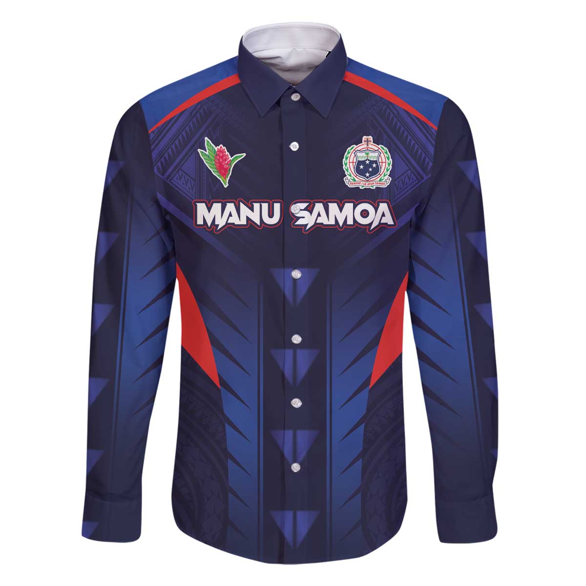 Custom Rugby Samoa Family Matching Off The Shoulder Long Sleeve Dress and Hawaiian Shirt Siva Tau Spirit Sporty Vibes - Polynesian Pride