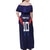 Custom Rugby Samoa Family Matching Off Shoulder Maxi Dress and Hawaiian Shirt Siva Tau Spirit Sporty Vibes - Polynesian Pride