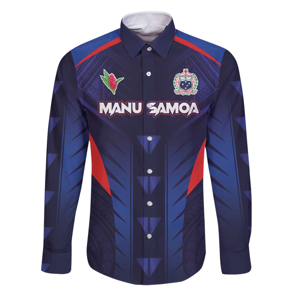 Custom Rugby Samoa Family Matching Short Sleeve Bodycon Dress and Hawaiian Shirt Siva Tau Spirit Sporty Vibes - Polynesian Pride