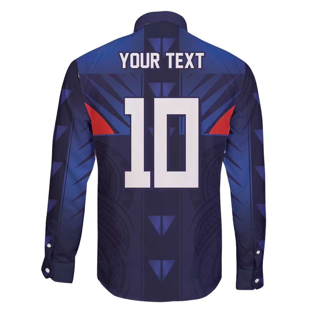 Custom Rugby Samoa Family Matching Short Sleeve Bodycon Dress and Hawaiian Shirt Siva Tau Spirit Sporty Vibes - Polynesian Pride