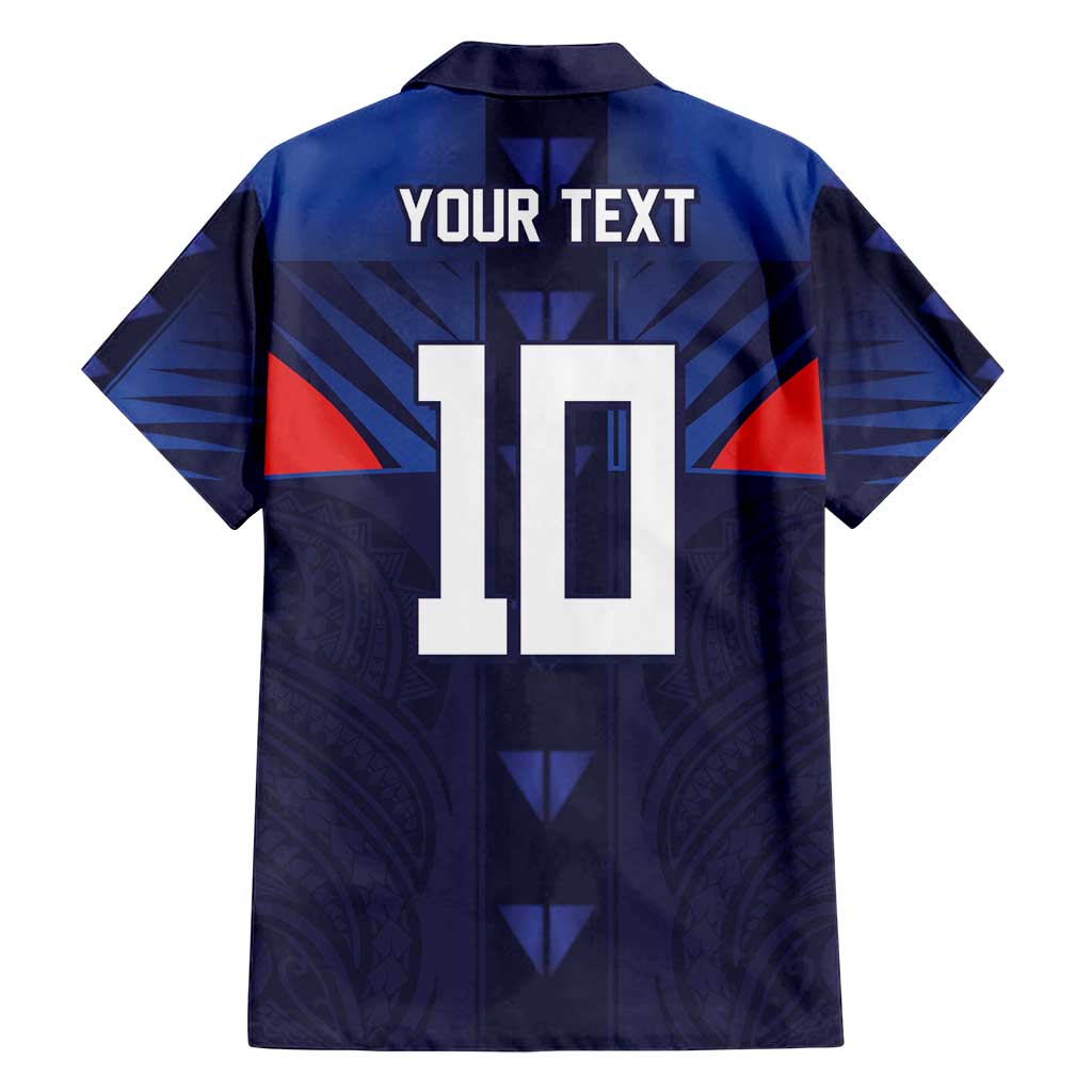 Custom Rugby Samoa Family Matching Summer Maxi Dress and Hawaiian Shirt Siva Tau Spirit Sporty Vibes - Polynesian Pride