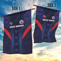Rugby Samoa Garden Flag Siva Tau Spirit Sporty Vibes - Polynesian Pride