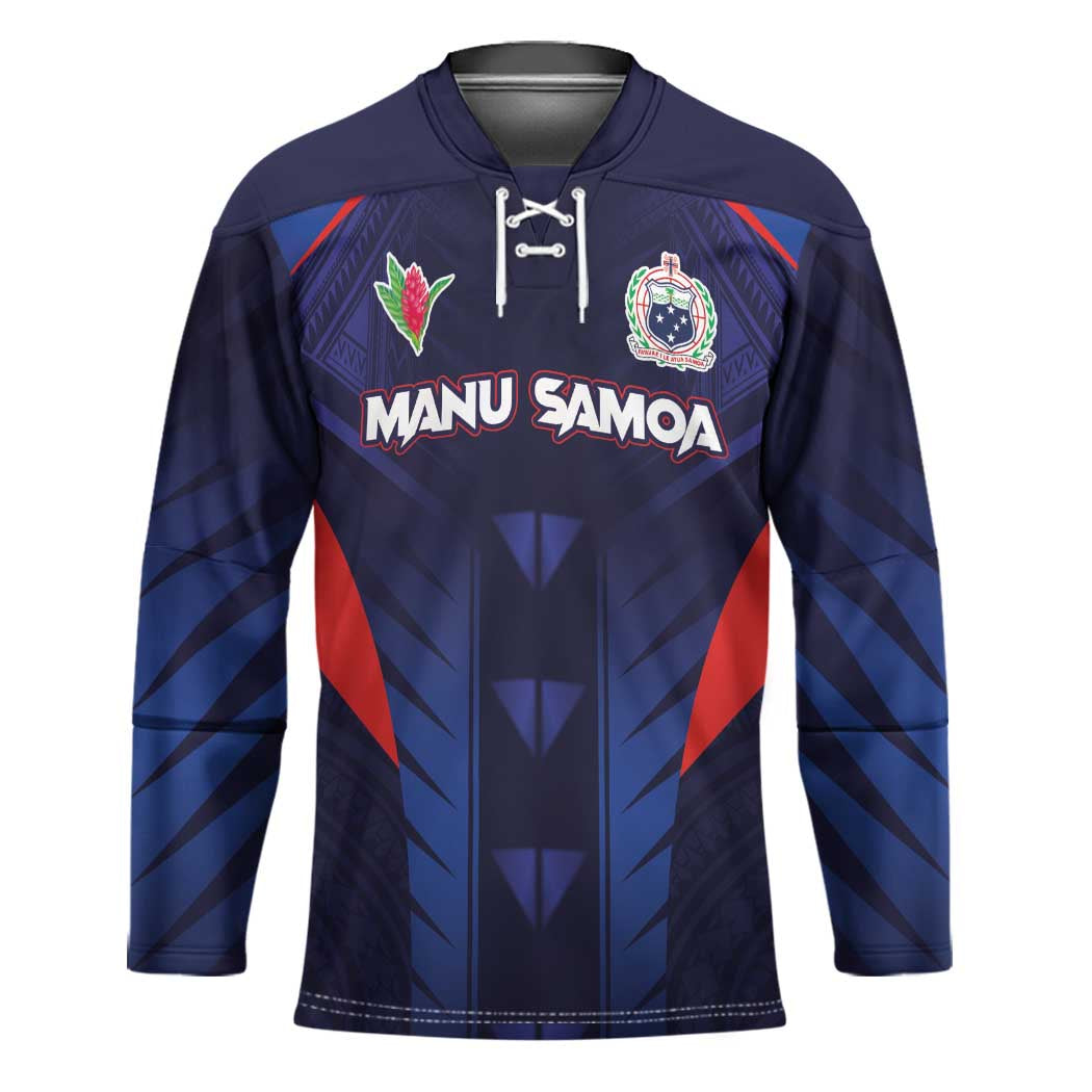 Custom Rugby Samoa Hockey Jersey Siva Tau Spirit Sporty Vibes - Polynesian Pride
