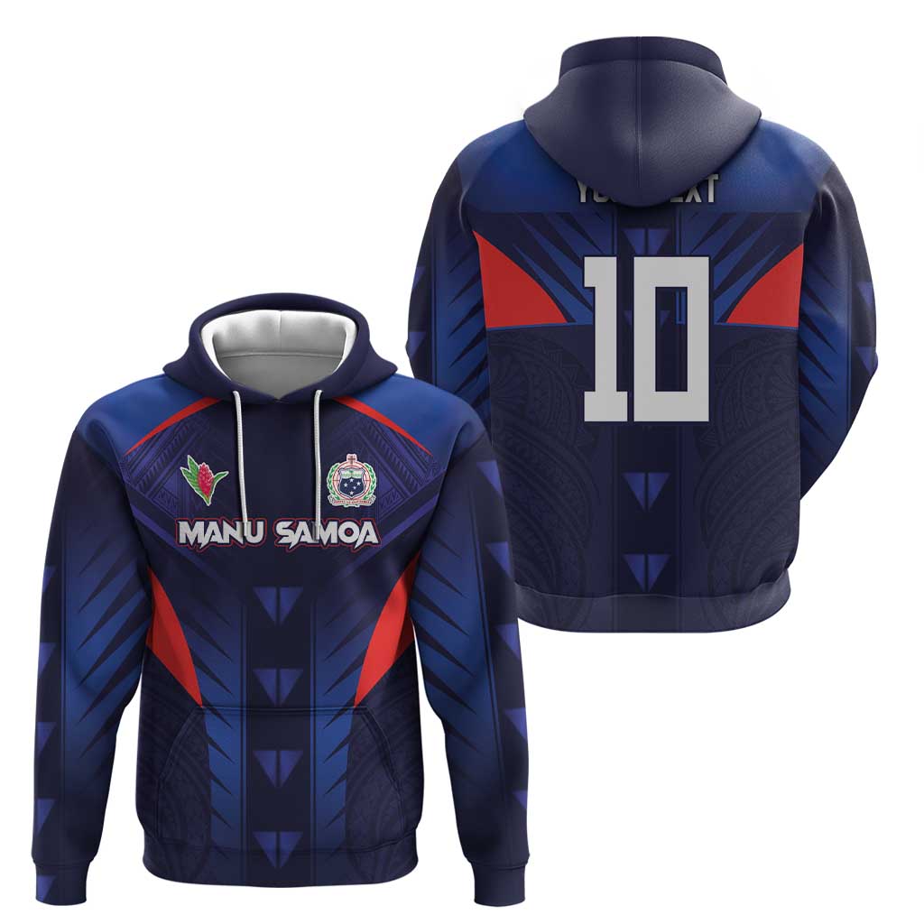 Custom Rugby Samoa Hoodie Siva Tau Spirit Sporty Vibes - Polynesian Pride