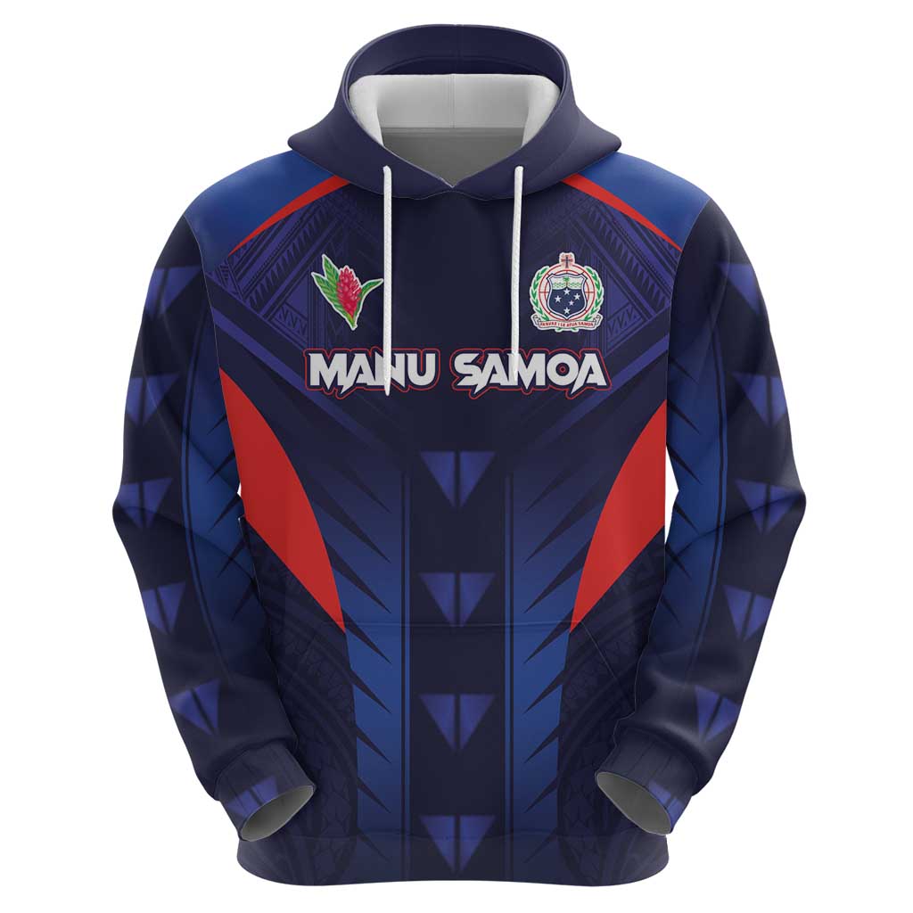 Custom Rugby Samoa Hoodie Siva Tau Spirit Sporty Vibes - Polynesian Pride