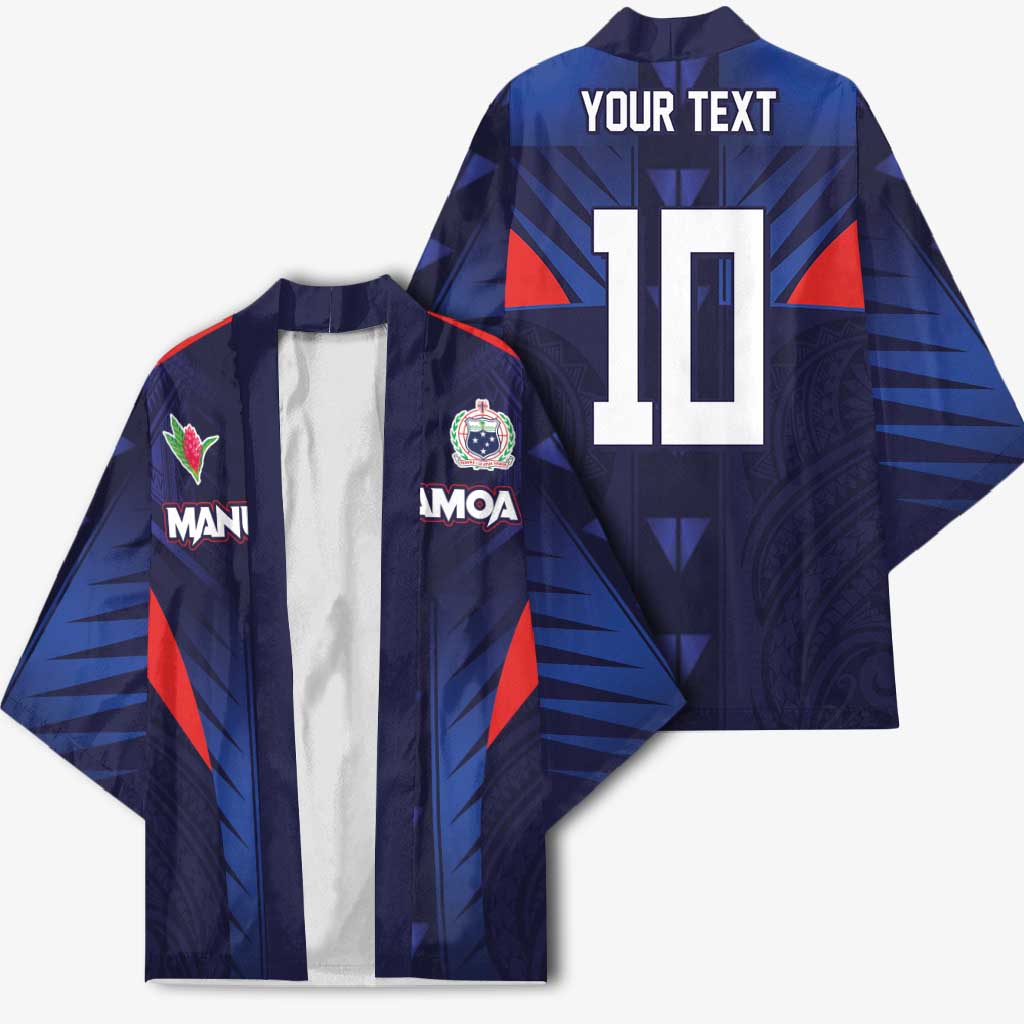 Custom Rugby Samoa Kimono Siva Tau Spirit Sporty Vibes - Polynesian Pride