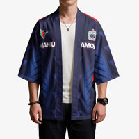 Custom Rugby Samoa Kimono Siva Tau Spirit Sporty Vibes - Polynesian Pride