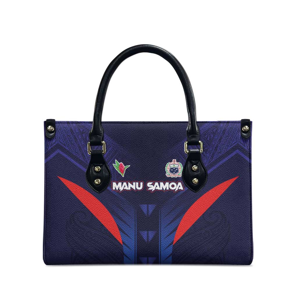 Rugby Samoa Leather Bag Siva Tau Spirit Sporty Vibes - Polynesian Pride