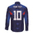Custom Rugby Samoa Long Sleeve Button Shirt Siva Tau Spirit Sporty Vibes - Polynesian Pride