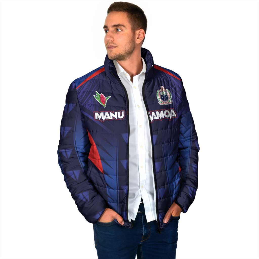 Custom Rugby Samoa Padded Jacket Siva Tau Spirit Sporty Vibes - Polynesian Pride