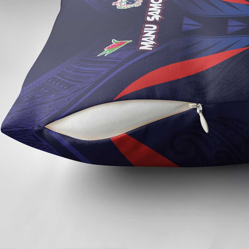 Rugby Samoa Pillow Cover Siva Tau Spirit Sporty Vibes - Polynesian Pride