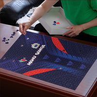 Rugby Samoa Puzzle Siva Tau Spirit Sporty Vibes - Polynesian Pride