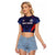 Custom Rugby Samoa Raglan Cropped T Shirt Siva Tau Spirit Sporty Vibes - Polynesian Pride