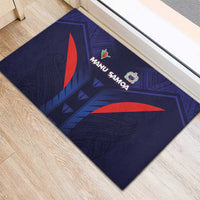 Rugby Samoa Rubber Doormat Siva Tau Spirit Sporty Vibes - Polynesian Pride